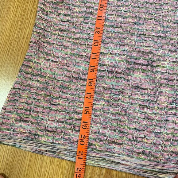 Vintage Mermaid Textured Knit Sweater Tee Purple - Picture 13 of 14